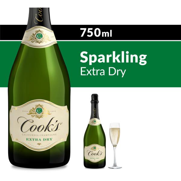 Cook's California Champagne Extra Dry White Sparkling Wine Publix Super Markets