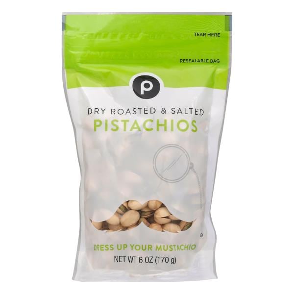 Publix Pistachios, Dry Roasted & Salted Publix Super Markets