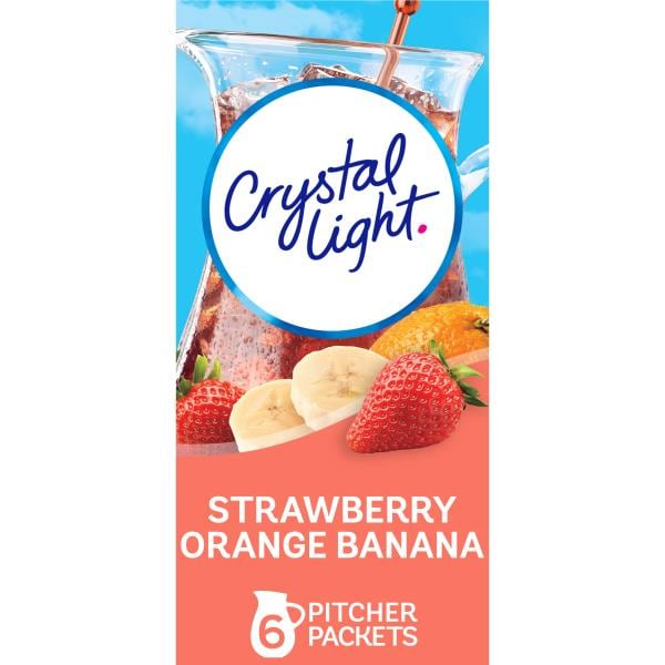 Crystal Light Strawberry Orange Banana Artificially Flavored