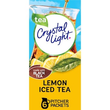 Crystal Light Lemon Iced Tea Naturally Flavored Powdered Drink Mix
