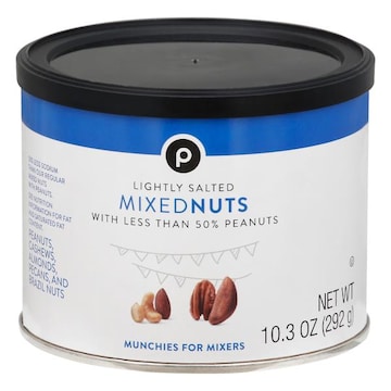 Publix Mixed Nuts, Lightly Salted