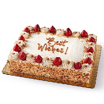 1/2 Sheet Strawberry Dulce De Leche