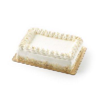 1/4 Sheet Vanilla Whipped Topping Classic Cake