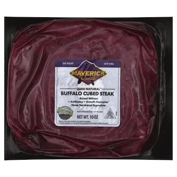 Maverick Ranch Buffalo, Cubed Steak