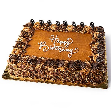 1/2 Sheet Caramel Pecan Crunch Cake