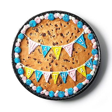 Pastel Birthday Banner Cookie