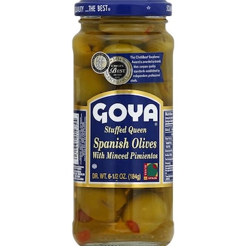 Goya Olives, Spanish, Stuffed Queen, with Minced Pimientos