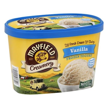 Mayfield Creamery Frozen Yogurt, Lowfat, Vanilla