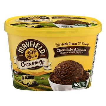 Mayfield Creamery Ice Cream, Premium, Chocolate Almond