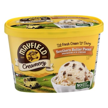 Mayfield Creamery Ice Cream, Premium, Southern Butter Pecan