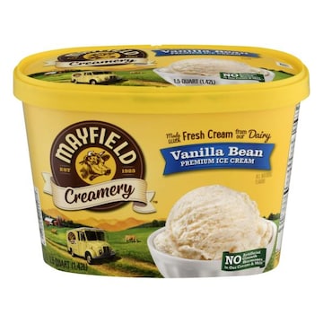 Mayfield Creamery Ice Cream, Premium, Vanilla Bean