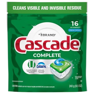 Cascade Complete ActionPacs Fresh Scent Dishwasher Detergent