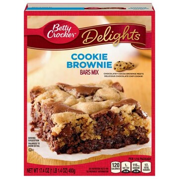 Betty Crocker Delights Cookie Brownie Bars Mix