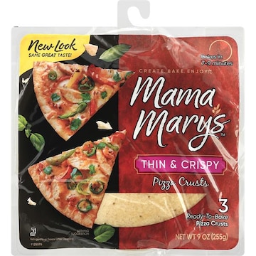 Mama Mary's Pizza Crusts, Thin & Crispy