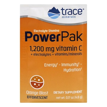 Trace Electrolyte Stamina, Effervescent, Orange Blast, Power Pak