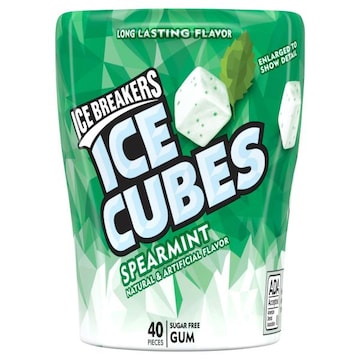 Ice Breakers Gum, Sugar Free, Spearmint, Ice Cubes