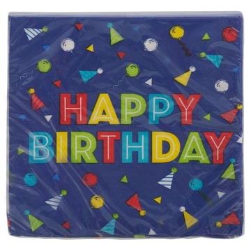 Unique Napkins, Peppy Birthday, 2 Ply