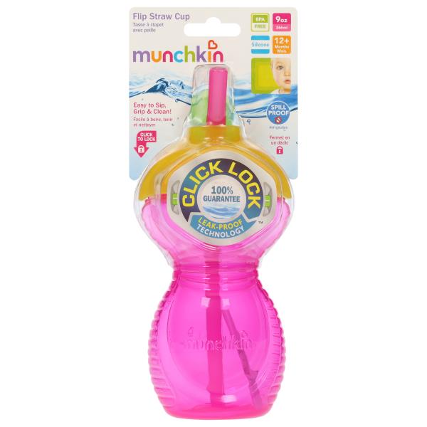 Munchkin Straw Cup, Flip, Click Lock, 12+ Months Publix Super Markets