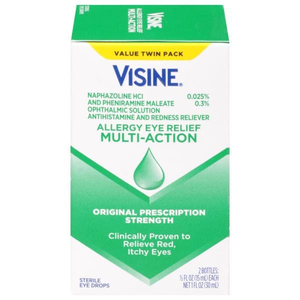 Visine Eye Drops, Allergy Eye Relief MultiAction, Value Twin Pack