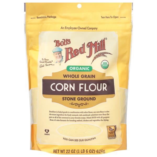 Bob's Red Mill Corn Flour, Organic, Stone Ground, Whole Grain Publix