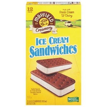 Mayfield Creamery Ice Cream Sandwiches, 12 Pack