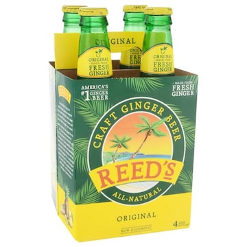 Reed's Craft Ginger Beer, All-Natural, Original, 4 Pack