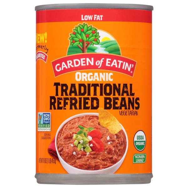 Garden Of Eatin' Refried Beans, Organic, Traditional Publix Super Markets