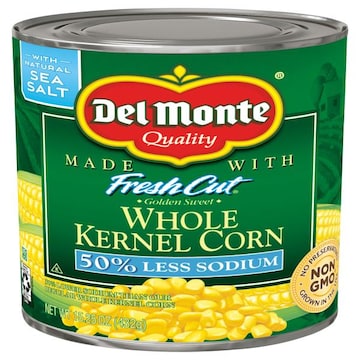 Del Monte Fresh Cut Whole Kernel Corn, 50% Less Sodium
