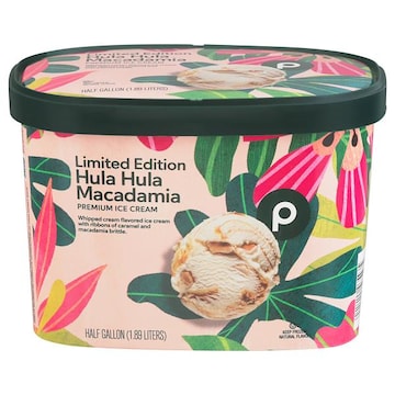 Publix Ice Cream, Hula Hula Macadamia, Premium