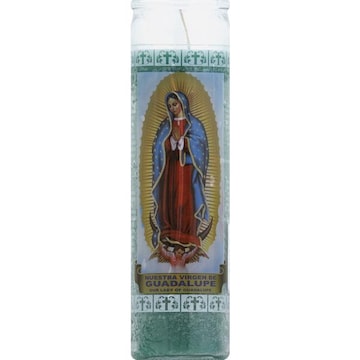 Goya Candle, Our Lady of Guadalupe, Green