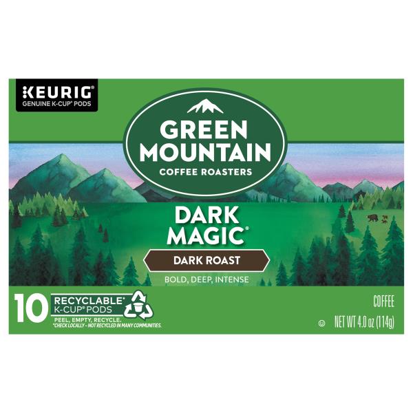 Green Mountain Coffee, Arabica, Dark Roast, Dark Magic, K-Cup Pods ...