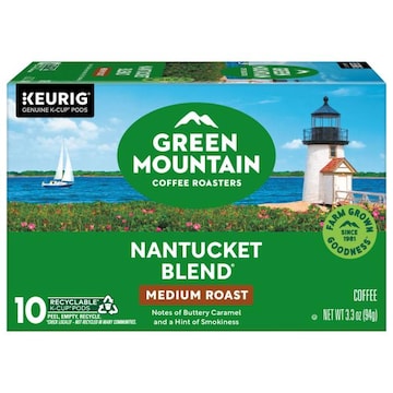 Green Mountain Coffee Roasters K-Cup Pods Medium Roast Nantucket Blend Coffee