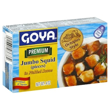 Goya Squid Pieces, Premium, Jumbo, in Pickled Sauce