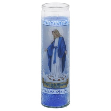 Goya Candle, Virgin Mary, Blue