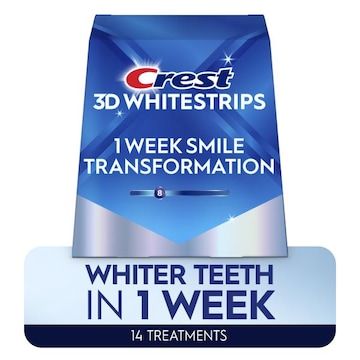 Crest Whitestrip 3d White 1 Week Smile Transformation At-home Teeth Whitening Kit, 14 Treatments