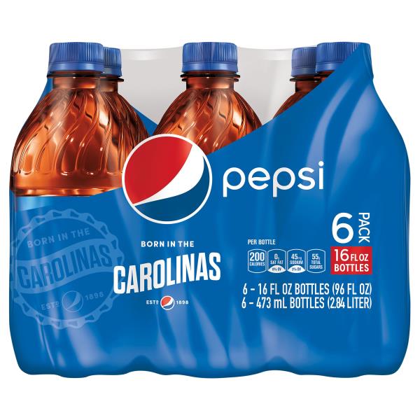 Pepsi Cola® Soda Bottles, 6 pk / 16.9 fl oz - City Market