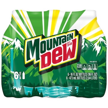 Mountain Dew Mountain Dew Soda Citrus 16 Fl Oz, 6 Count