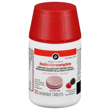 Publix Chewable Tablets Berry Flavor Dual Action Complete