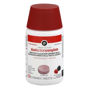 Publix Dual Action Complete, Chewable Tablets, Berry Flavor