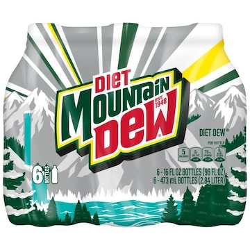 Mountain Dew Mountain Dew Diet Soda Citrus 16 Fl Oz, 6 Count