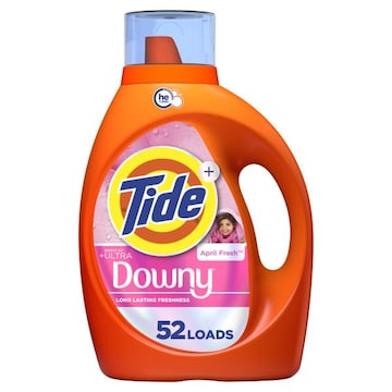 Tide Tide Plus Boost of Ultra Downy Liquid Laundry Detergent, April Fresh Scent, 73 fl oz, 52 Loads