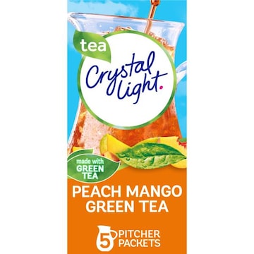 Crystal Light Peach Mango Green Tea Naturally Flavored Powdered Drink Mix