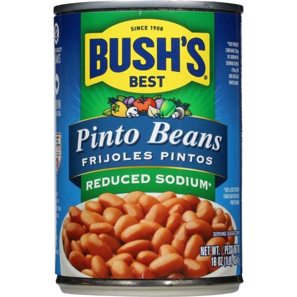Bush's Best REDUCED SODIUM PINTO BEANS Publix Super Markets