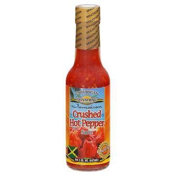Caribbean Sunshine Hot Pepper Sauce, Crushed