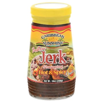 Caribbean Sunshine Jerk Seasoning, Hot & Spicy, Boston