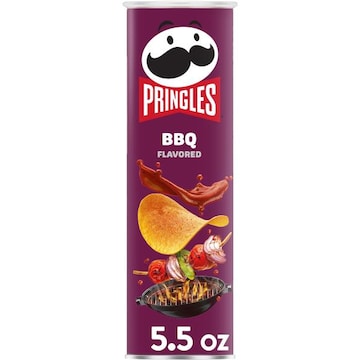 Pringles Potato Crisps Chips BBQ, Lunch Snacks