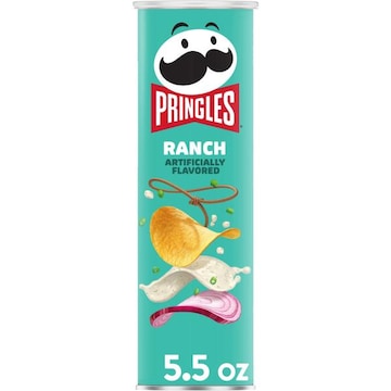 Pringles Potato Crisps Chips Ranch, Lunch Snacks
