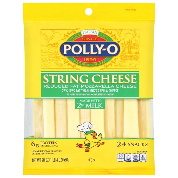PollyO Reduced Fat Mozzarella String Cheese Publix Super Markets