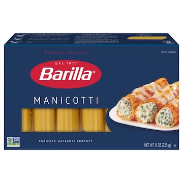 Barilla Manicotti - Non-GMO Pasta Made with Durum Wheat Semolina - Kosher Certified Pasta