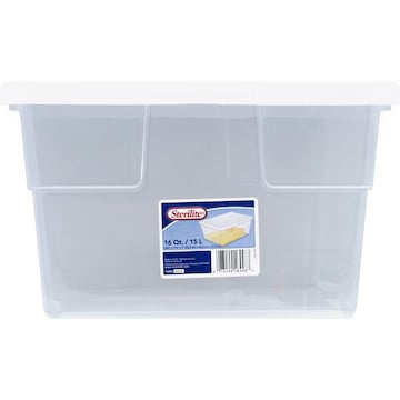 Sterilite Storage Container, 16 qt (15 lt), White